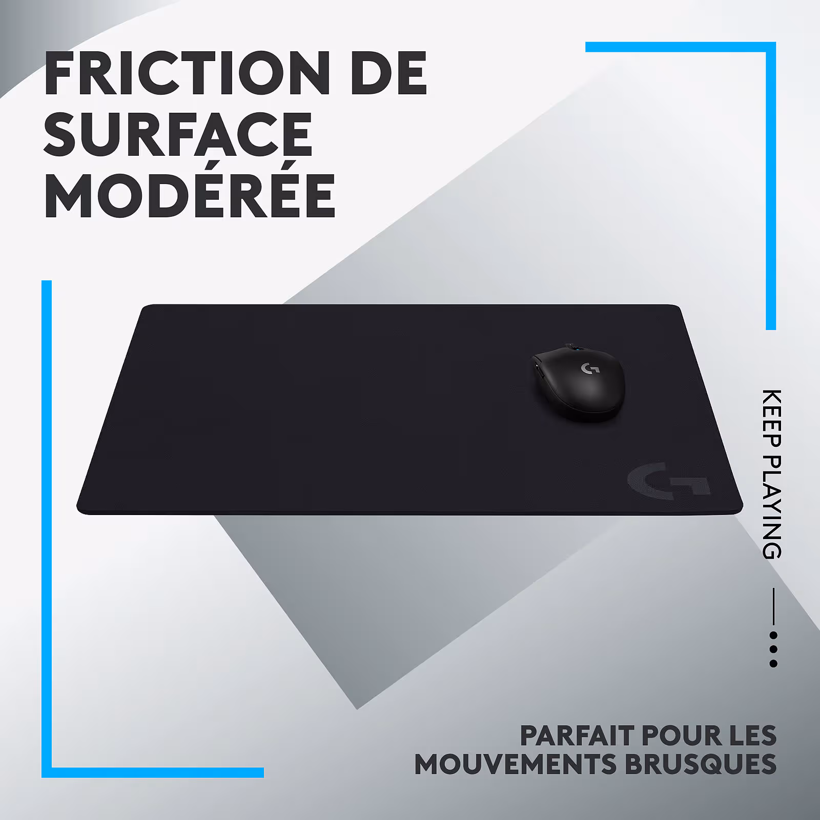 Logitech Tapis de Souris Gamer Pad G640. [943-000799] - vue 2