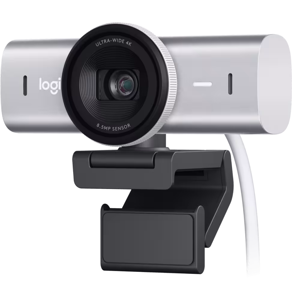 Logitech Webcam MX Brio 4K Ultra HD Pale Grey [960-001554] - vue 2