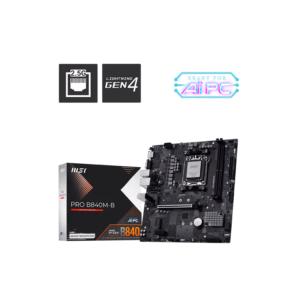 Carte Mère MSI Pro B840M-B (911-7E76-002)