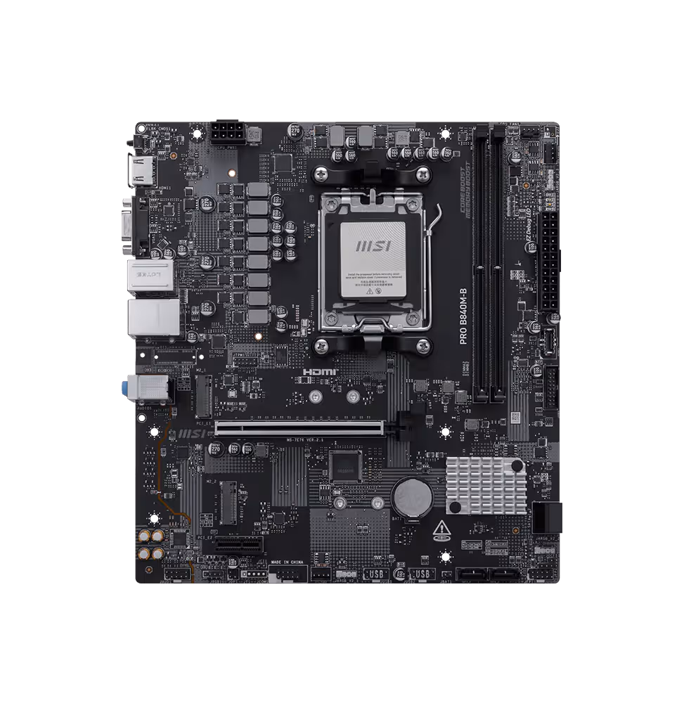 Carte Mère MSI Pro B840M-B (911-7E76-002) - vue 3