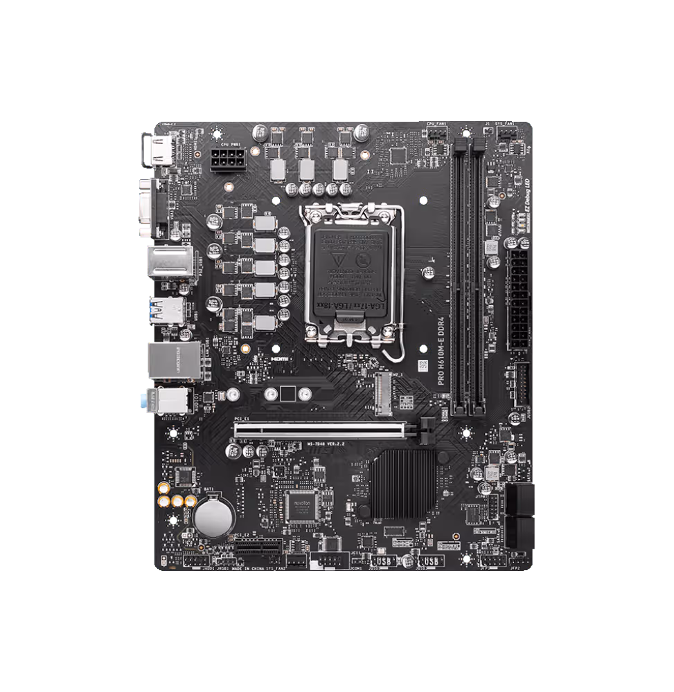 MSI Carte Mere Pro H610M-E DDR4 [911-7D48-062] - vue 2
