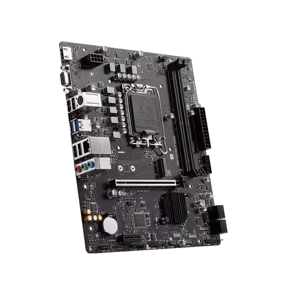 MSI Carte Mere Pro H610M-E DDR4 [911-7D48-062] - vue 3
