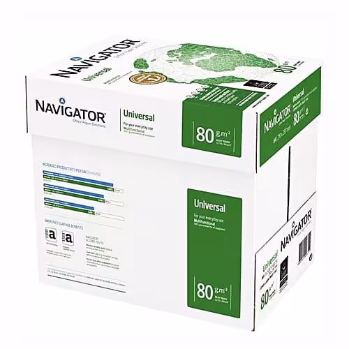 Pack de 5 Ramettes de papier blanc Navigator A4 80g/m² - vue 2