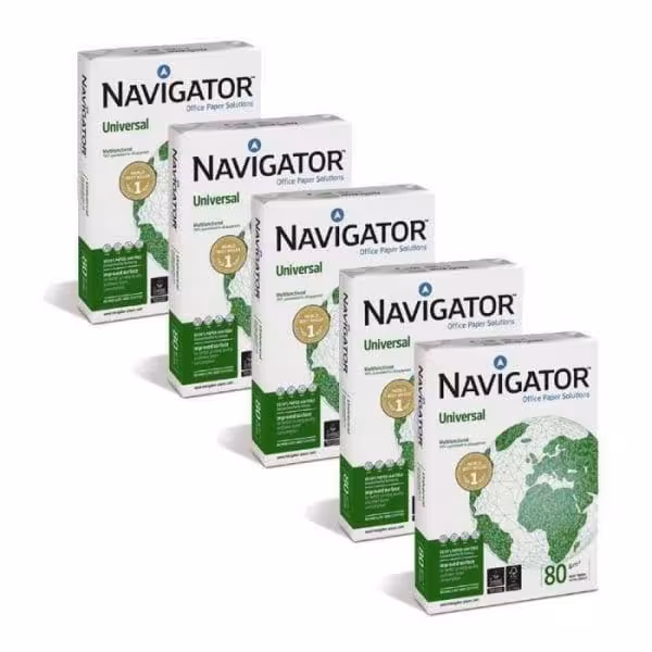 Pack de 5 Ramettes de papier blanc Navigator A4 80g/m² - vue 3