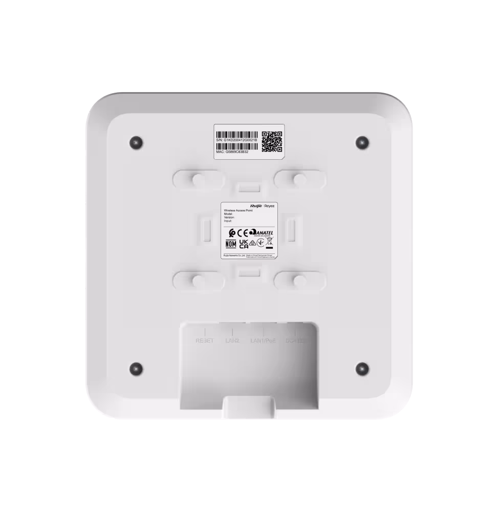 Reyee AP WiFi 5 Indoor 1267Mbps 2 ports 100M [RG-RAP2200(F)] - vue 6
