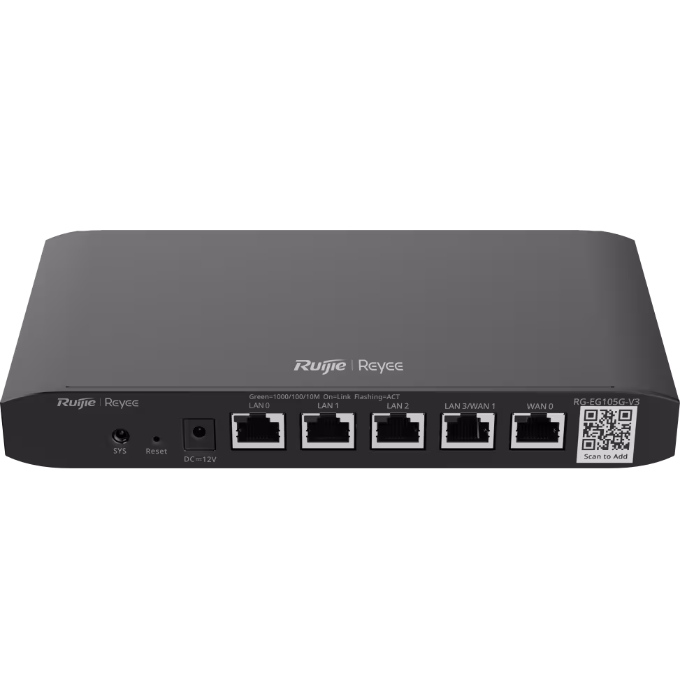 Reyee Routeur 5 Ports GB 600Mbps 100Users [RG-EG105G-V3]