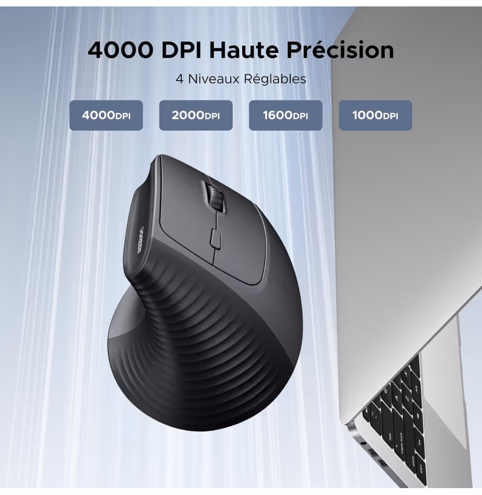 souris Sans fil Vertical M571  Noir 2.4Ghz [55916] - vue 6