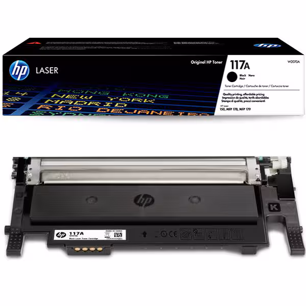 HP 117A Noir – Toner Laser original HP 117A [W2070A]