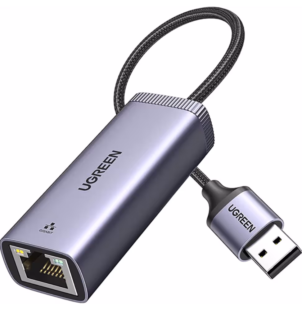 Ugreen Adap Aliminium USB 3.0 to RJ45 Gris [50922] - vue 2