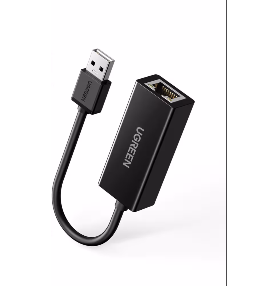 Ugreen Adaptateur USB 2.0 to RJ45 Noir [20254] - vue 2