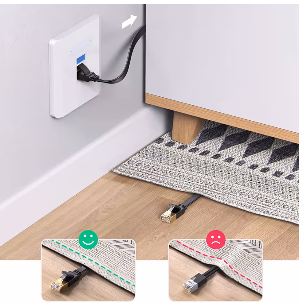 Ugreen Cable Ethernet Flat CAT6 3M [50175] - vue 4