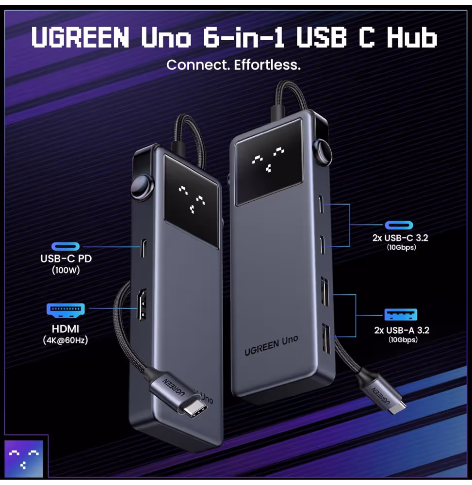 Ugreen Hub 6-in-1 USB-C [35998] - vue 4