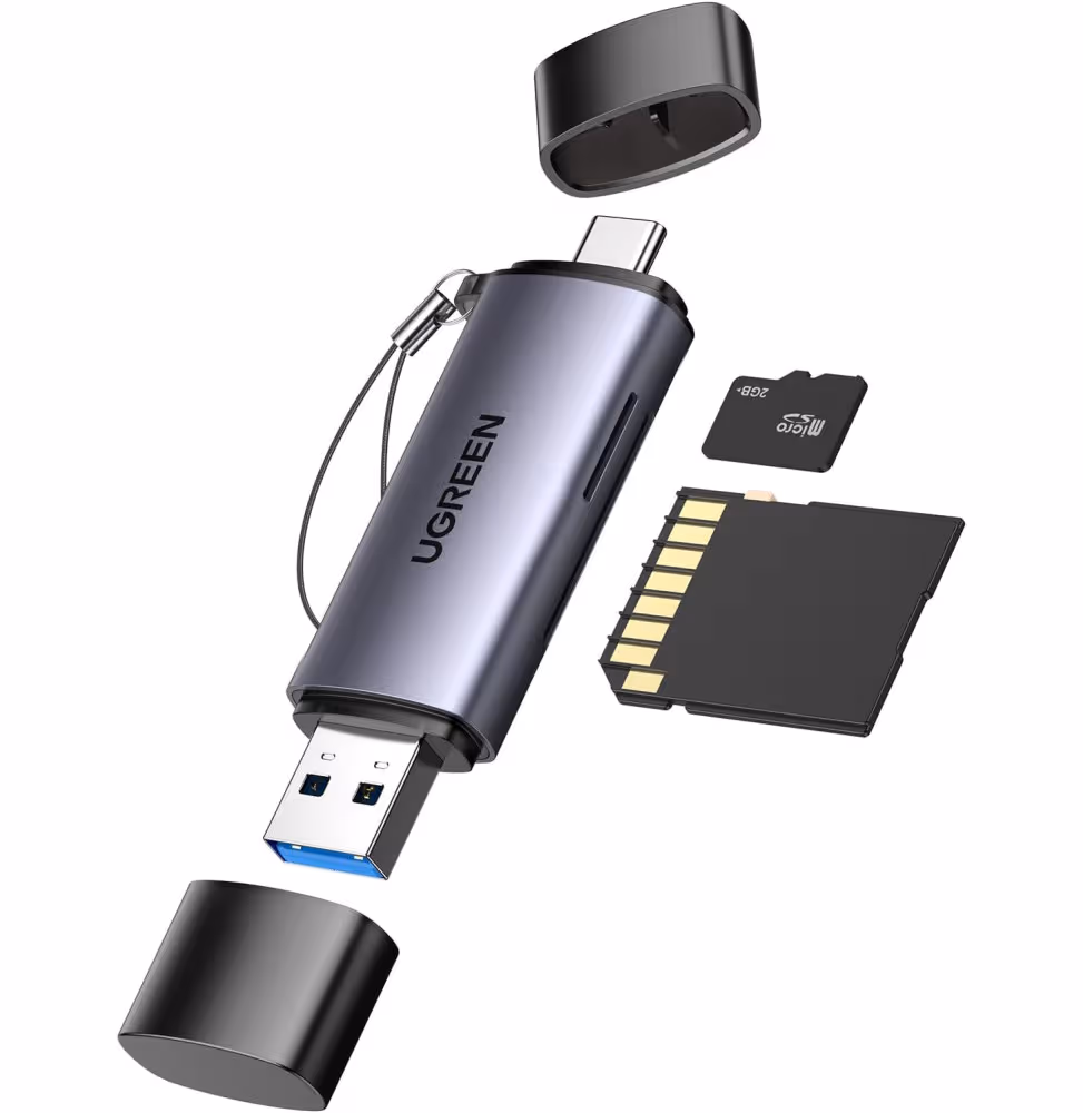 Ugreen Lecteur Carte Mémoire SD TF USB-C   Usb3.0 [50706]
