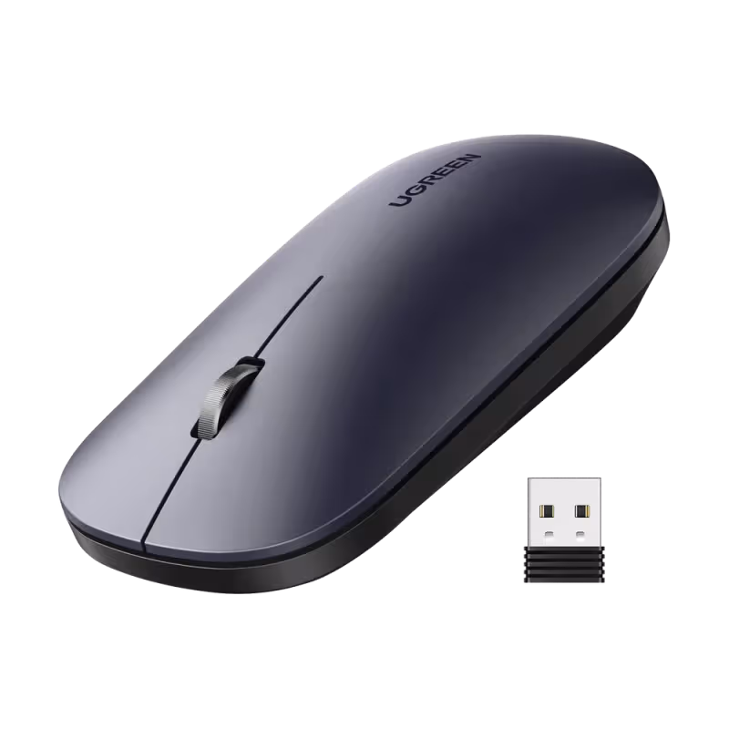 Ugreen Souris sans fil 2 4Ghz 10M Gris Noir [90372] - vue 2