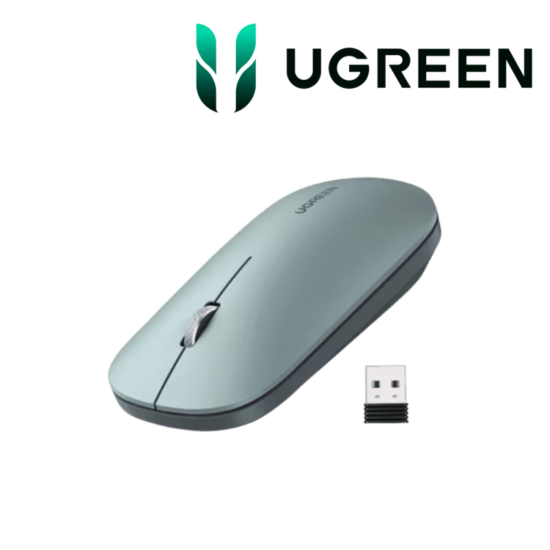 Ugreen Souris sans fil 2 4Ghz 10M Vert [90374]