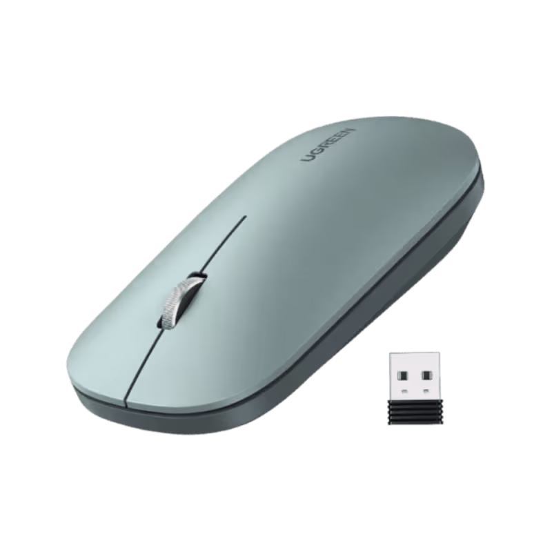 Ugreen Souris sans fil 2 4Ghz 10M Vert [90374] - vue 2