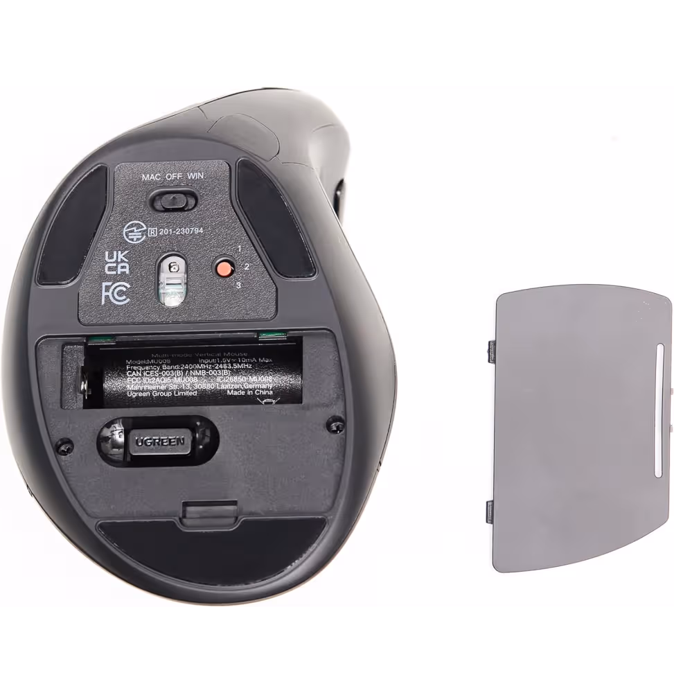 ugreen souris Vertical Sans fil noir MU008 [25444] - vue 4
