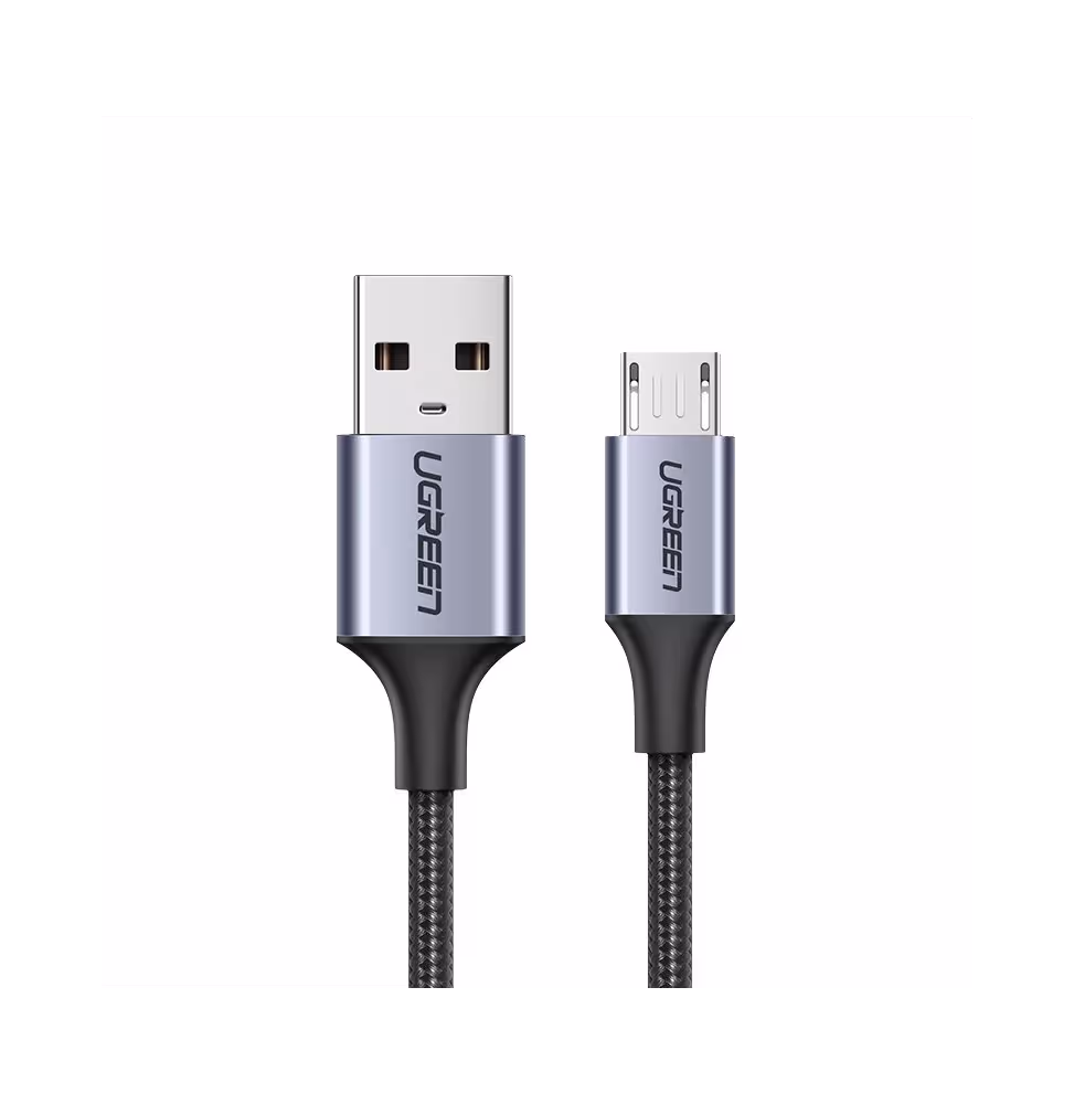 Ugreen US290 Micro USB 2.0 Cable 1M Noir [60146] - vue 2
