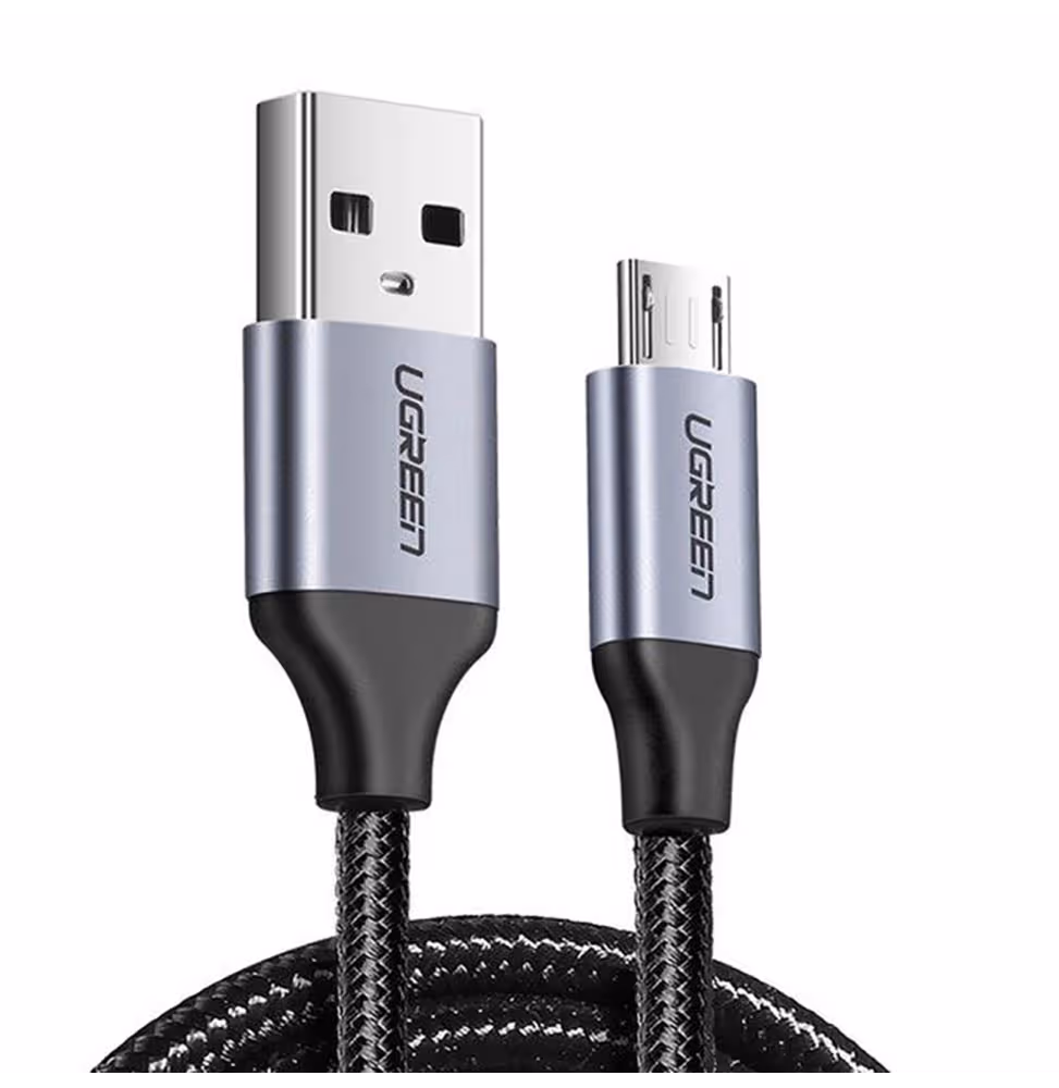Ugreen US290 Micro USB 2.0 Cable 1M Noir [60146] - vue 3