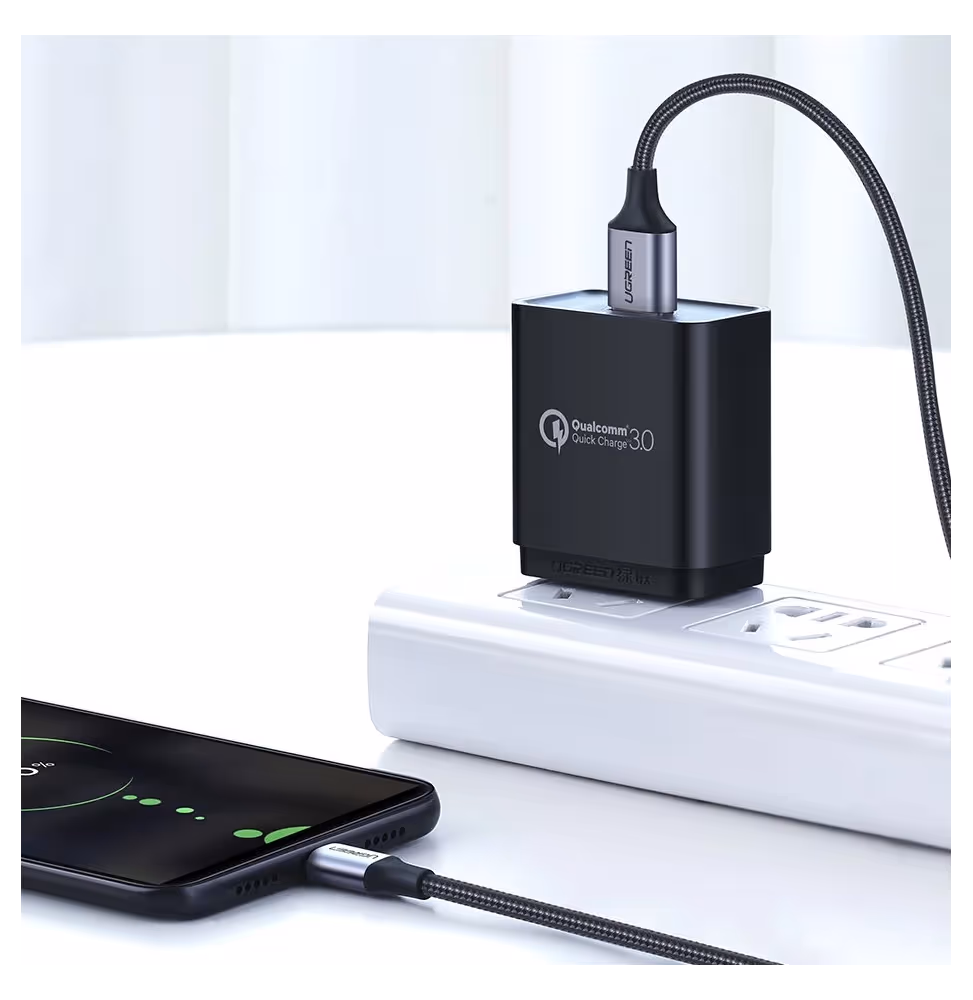 Ugreen US290 Micro USB 2.0 Cable 1M Noir [60146] - vue 5