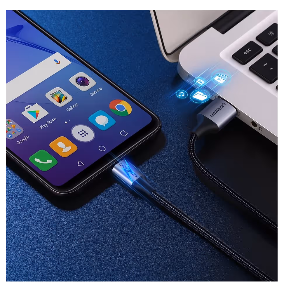 Ugreen US290 Micro USB 2.0 Cable 1M Noir [60146] - vue 6