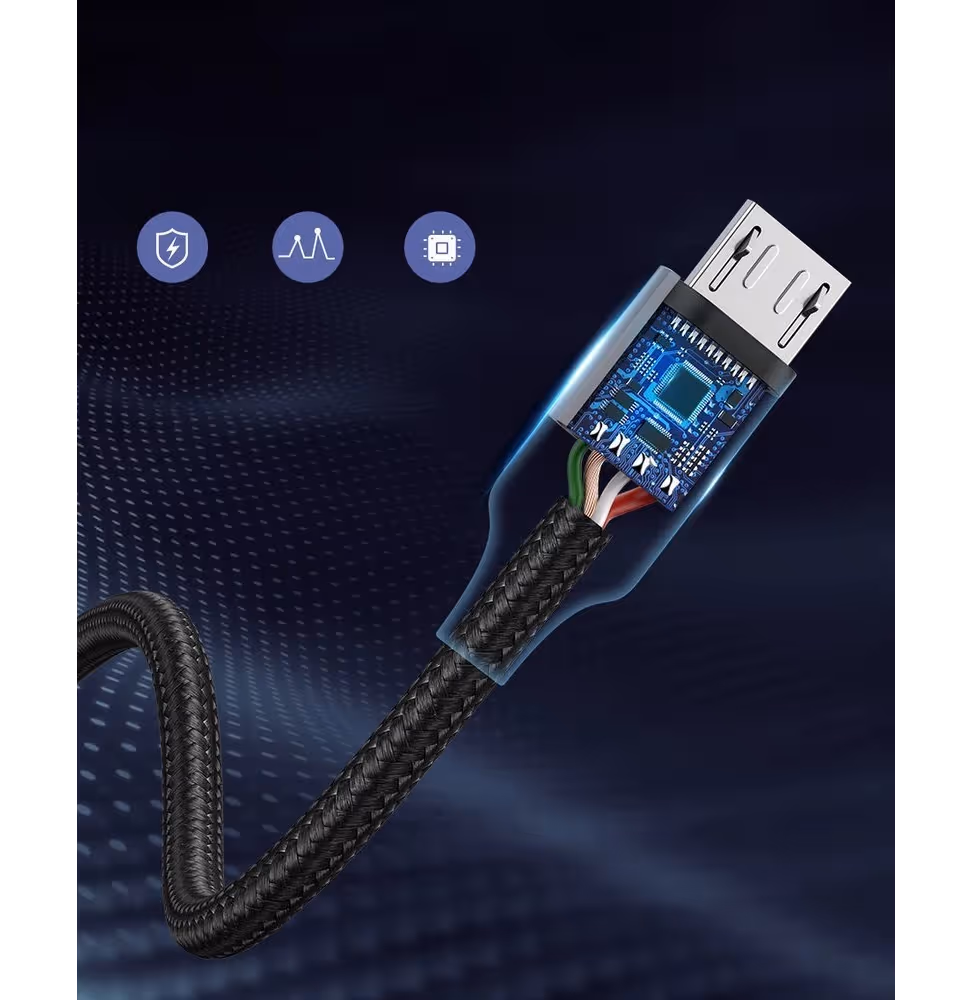 Ugreen US290 Micro USB 2.0 Cable 1M Noir [60146] - vue 7