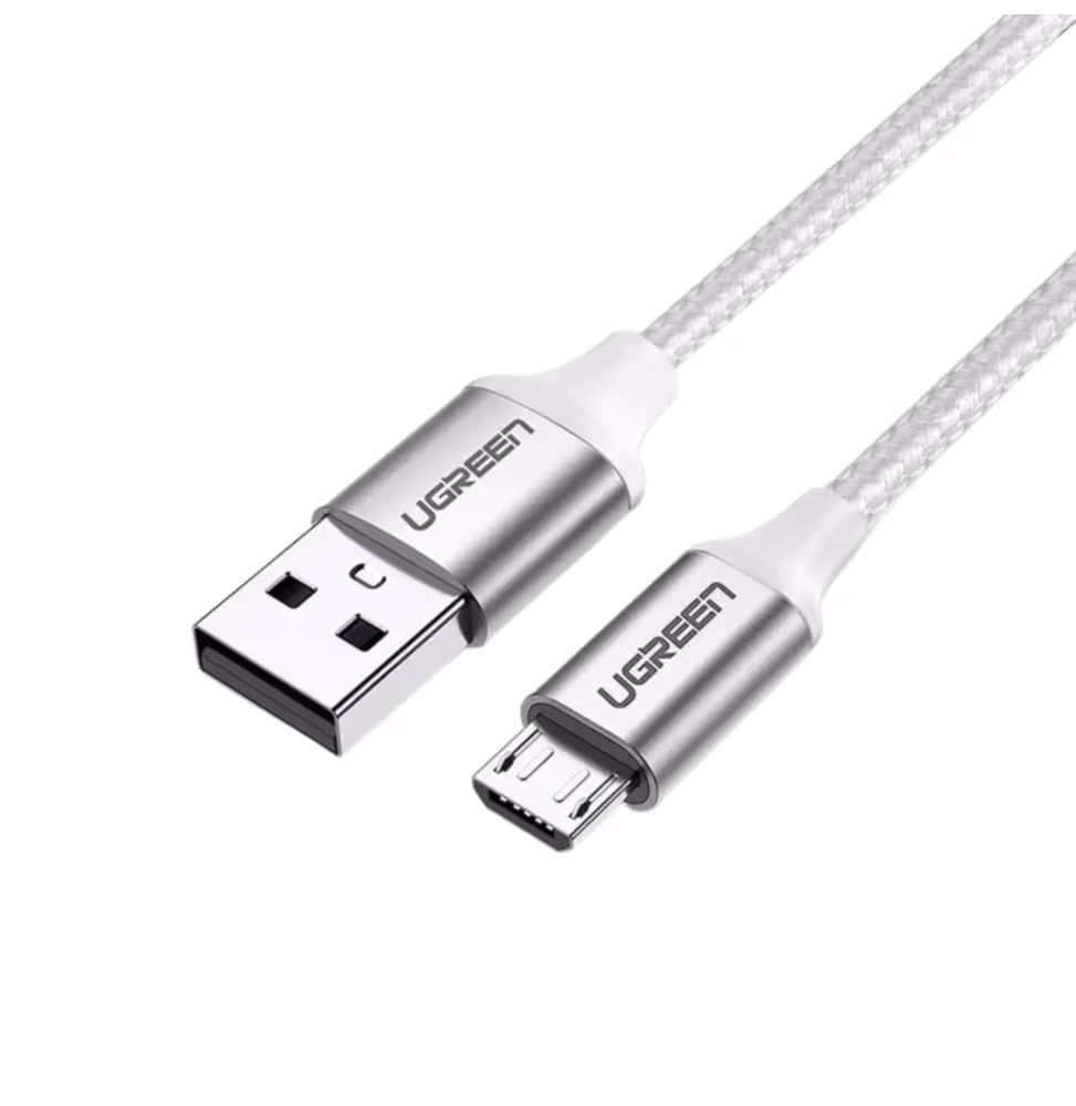 Ugreen USB 2.0 A to Micro USB Cable 1m Blanc [60151]