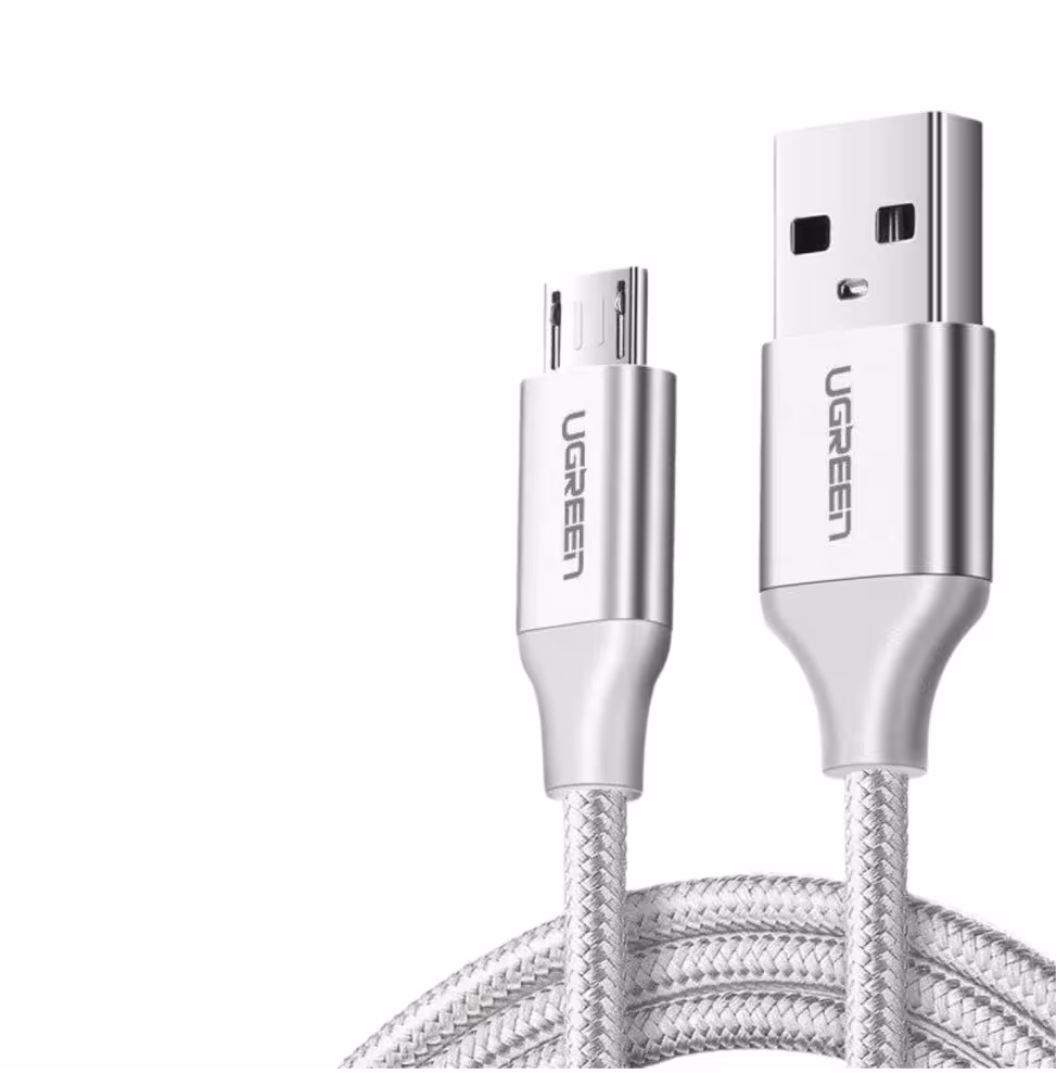Ugreen USB 2.0 A to Micro USB Cable 1m Blanc [60151] - vue 4