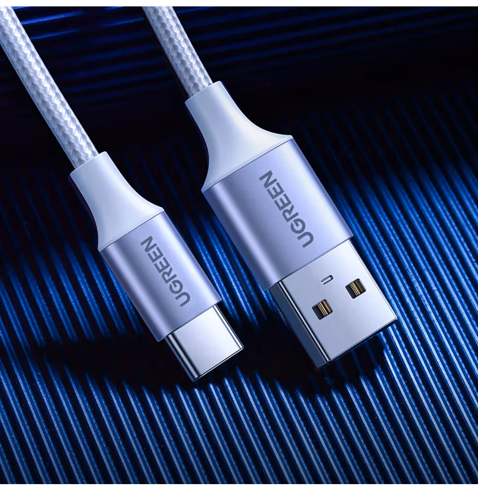 Ugreen USB-A 2.0 to USB-C Cable 1m Blanc [60131] - vue 6