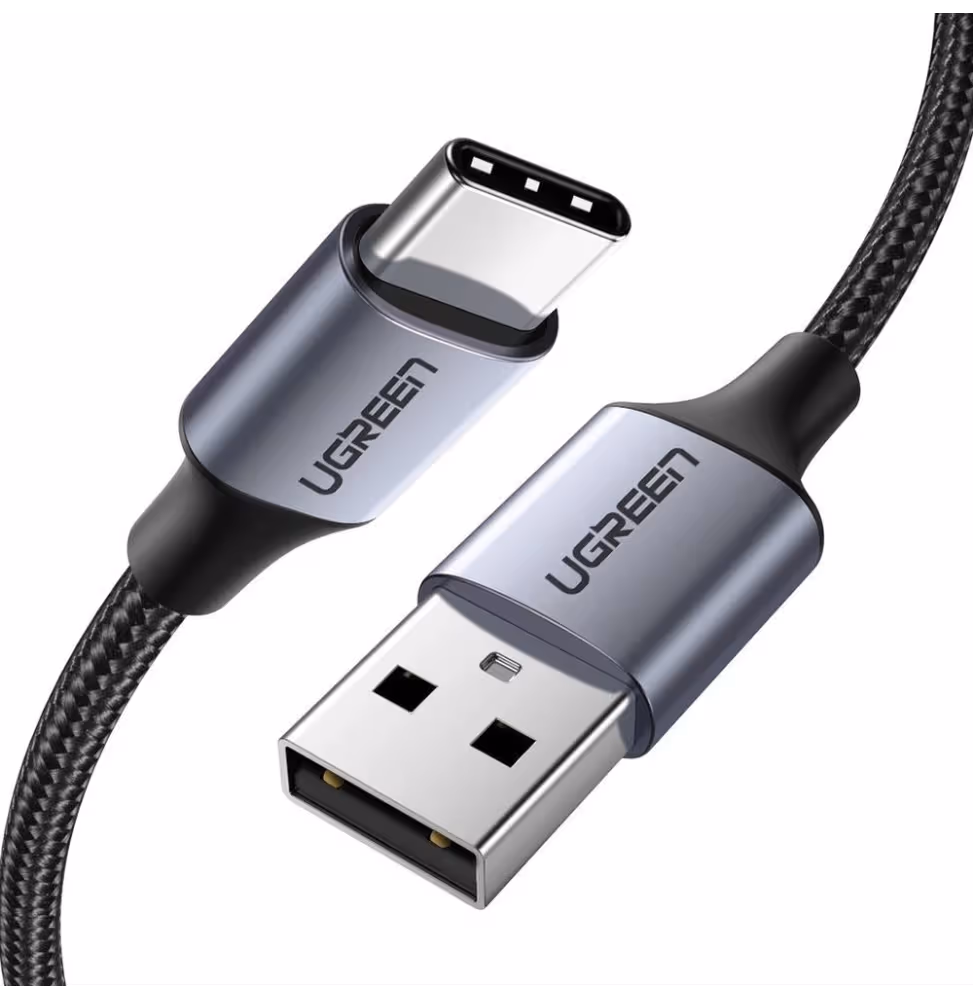 Ugreen USB-A to USB-C Cable 3A Noir 1m Tressé [60126]
